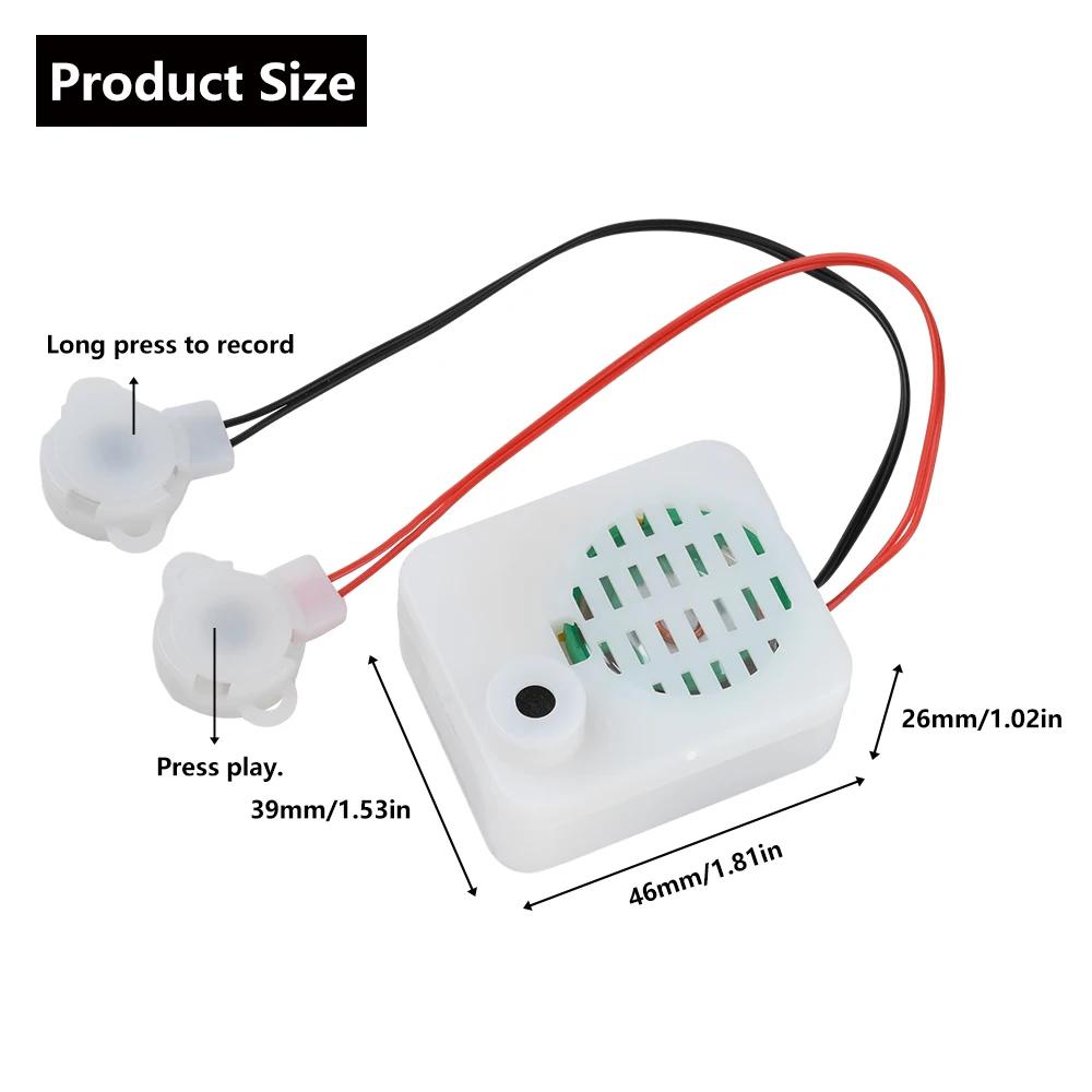 Dual Button Recorder One Record One Play 60 Second Recorder Plush Toy Voice Message Recorder Voice Box Recordable Sound Module