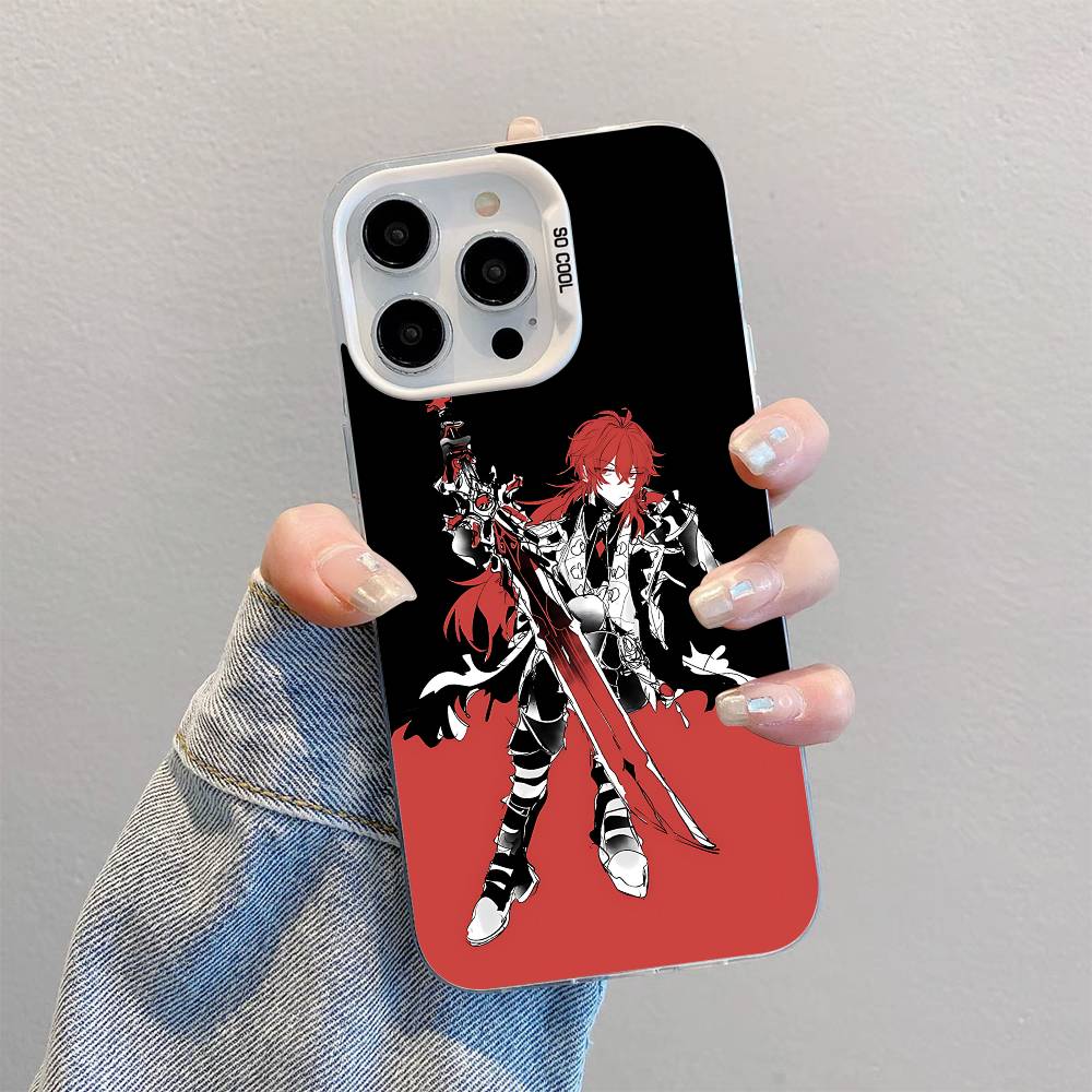 

Diluc Phone Case For IPhone 17 16 15 14 13 12 11 Pro Max Plus X XR XS Max Shockproof Bumper Cover iphone16ProMax