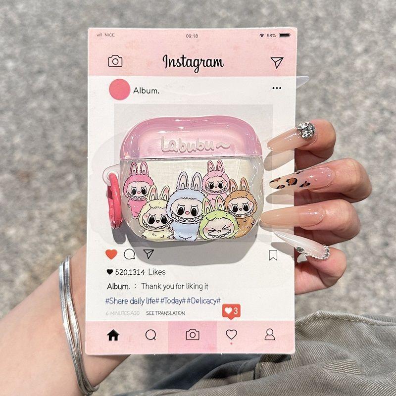 

Cloth Earphone Case Airpods4 Protective Cover Three Generations Pro2 Wireless Bluetooth Earphone Cover Airpodspro Protective Case Four Generations Apple Airpods Pro New arrival [Brala] + Ring