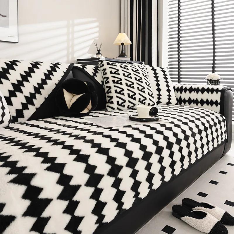 

Living Home Нескользящие диванные подушки Чехлы для диванов Чехлы для диванов Housses De Canape и зимние фланелевые чехлы Толстые пушистые коврики для диванов Funda 90x70