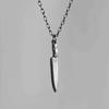 Collana Ciondolo Coltello Mini Nero Pistola Personalità Creativa per Uomo Donna Hip-hop Rock Punk Catena Collo Gioielli Accessori Regalo