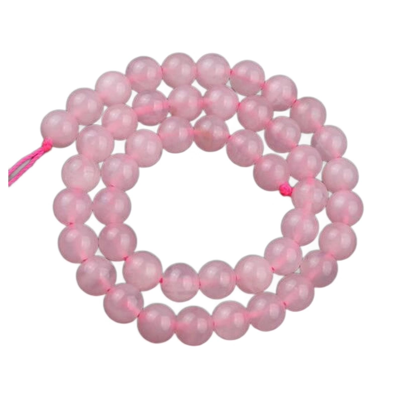 

Бусины из розового кварца для рукоделия, одинакового размера, для создания браслетов и ожерелий A