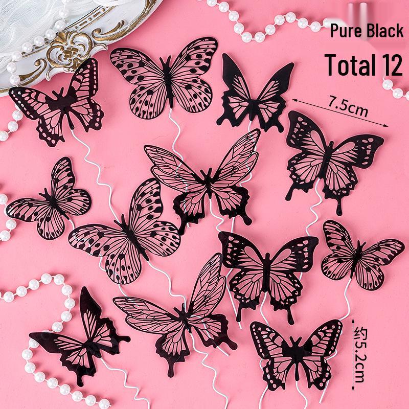 3D Fantasy Butterfly Birthday Cake Decoration Ornament