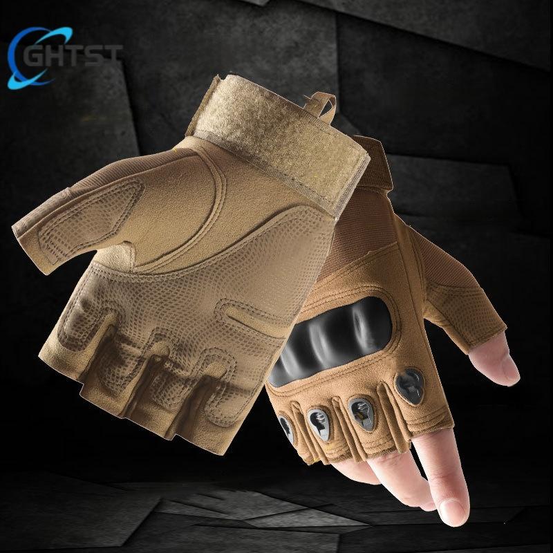 New Fingerless Tactical Gloves Men Women Kids Cycling Half Finger Fitness Gloves Anti-slip Male Outdoor Sports Tactical Gloves