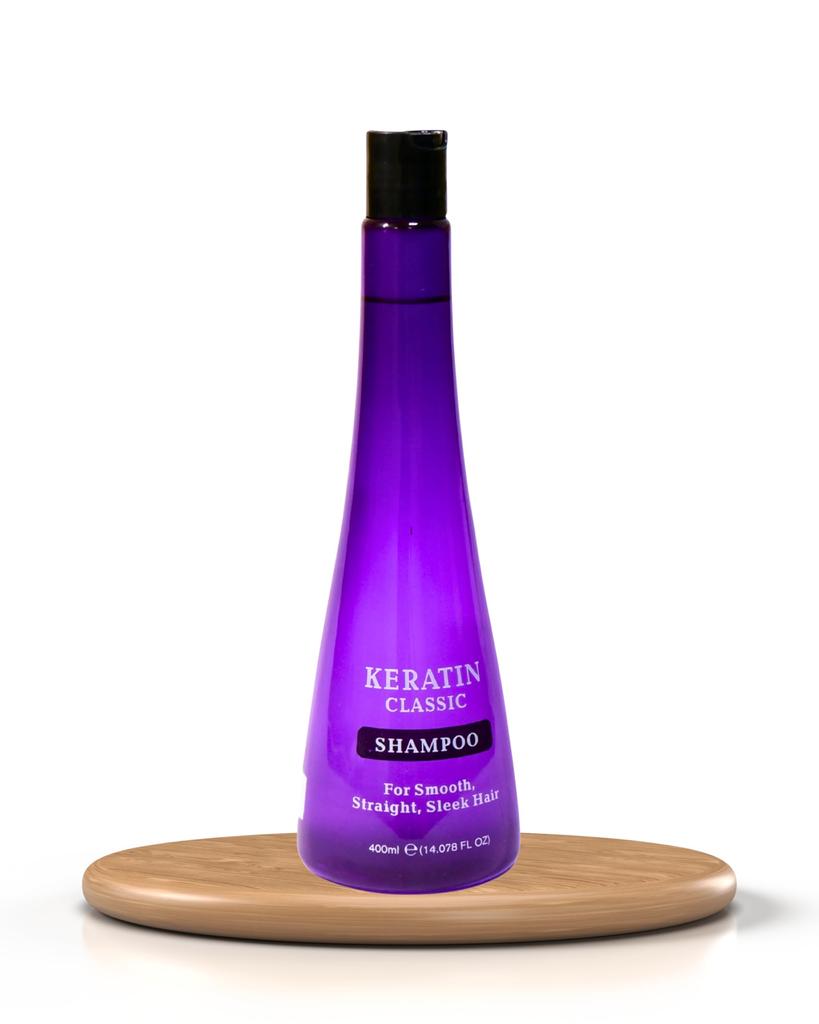 Xpel Marketing SHAMPOO CLASSICO ALLA CHERATINA con Lecitina e Niacinamide per Capelli Secchi e Crespi, per Capelli Lisci, Dritti, Setosi, Senza Siliconi, Donna