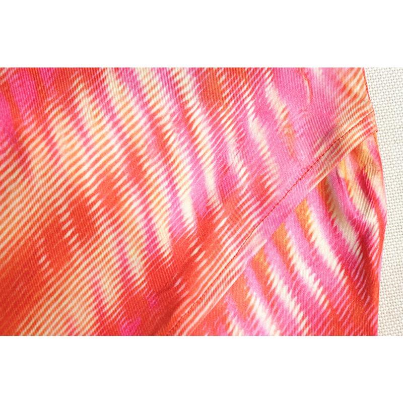 Abito Sexy Halter da Donna Stampa Avvolgente Petto Manica Manica Cinturino con Gli Stati Uniti Spacco Posteriore Vita Media Abito Irregolare