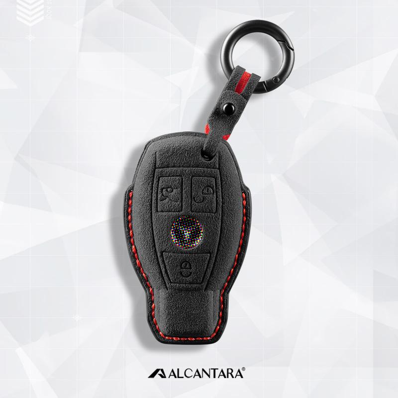New suede car key case cover protector shell For Mercedes Benz A B C E Class GLS GLA GLK GLC CLS CLA AMG W204 W205 W212 W463