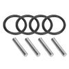 4pcs Aluminum Alloy 17mm Hex 23mm Wheel Extension Adapter for 1Celsius8 RC Car Model