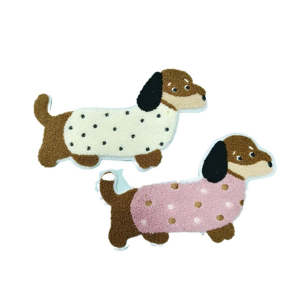Computer Embroidery Towel Embroidery Dachshund Dog Cloth Sticker Clothes Bag Personalized Decoration Diy Patch Accessories