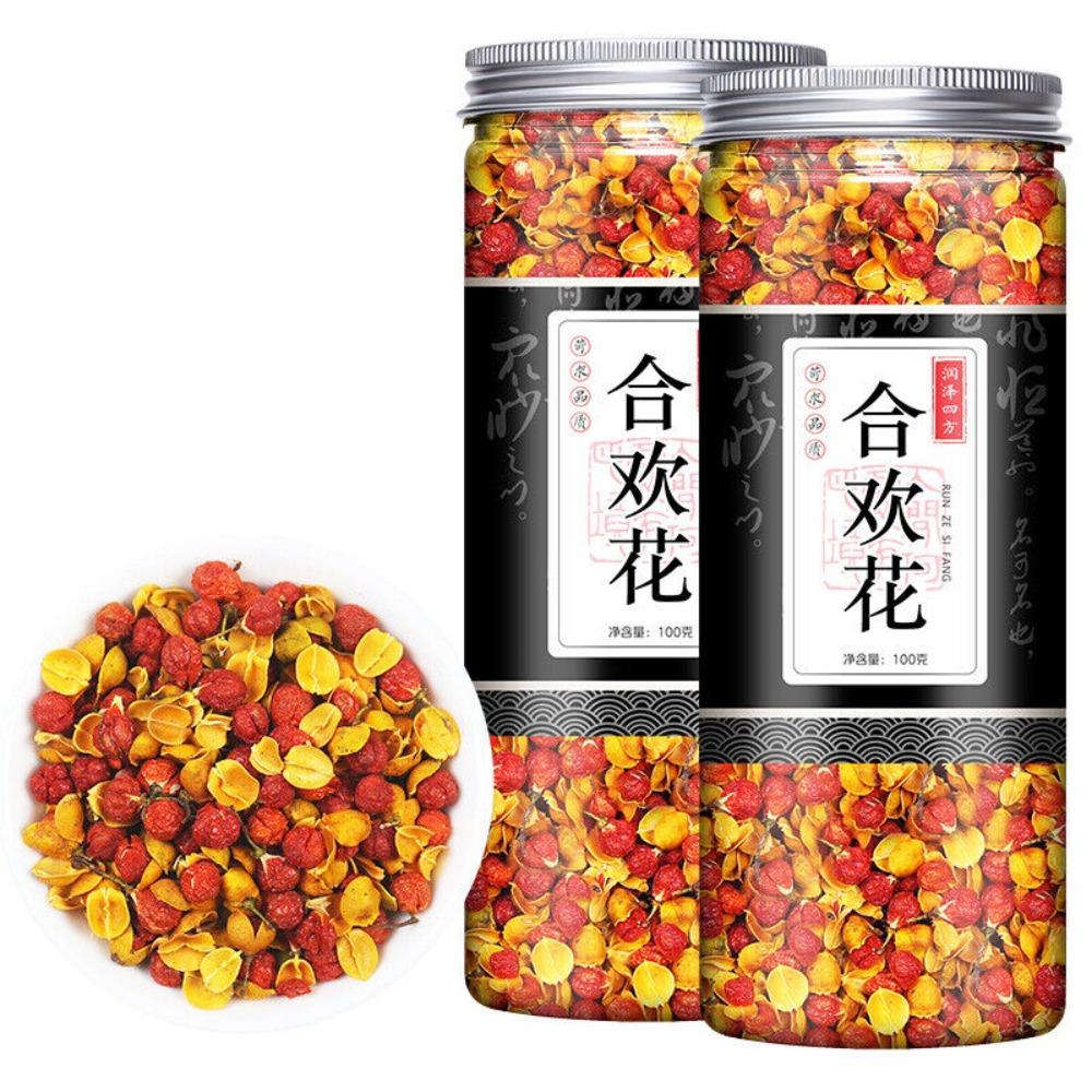 100g Albizia Julibrissin Flower Buds Herbal Tea Energy Wellness 01