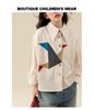 2025 Girls' White Shirt: Fashionable Spring/Autumn Blouse for Children