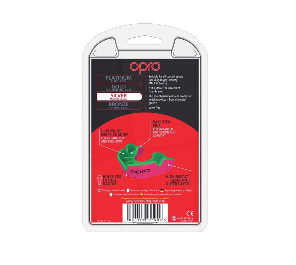 Opro Children's Mouthguard Silver GEN5 Pink