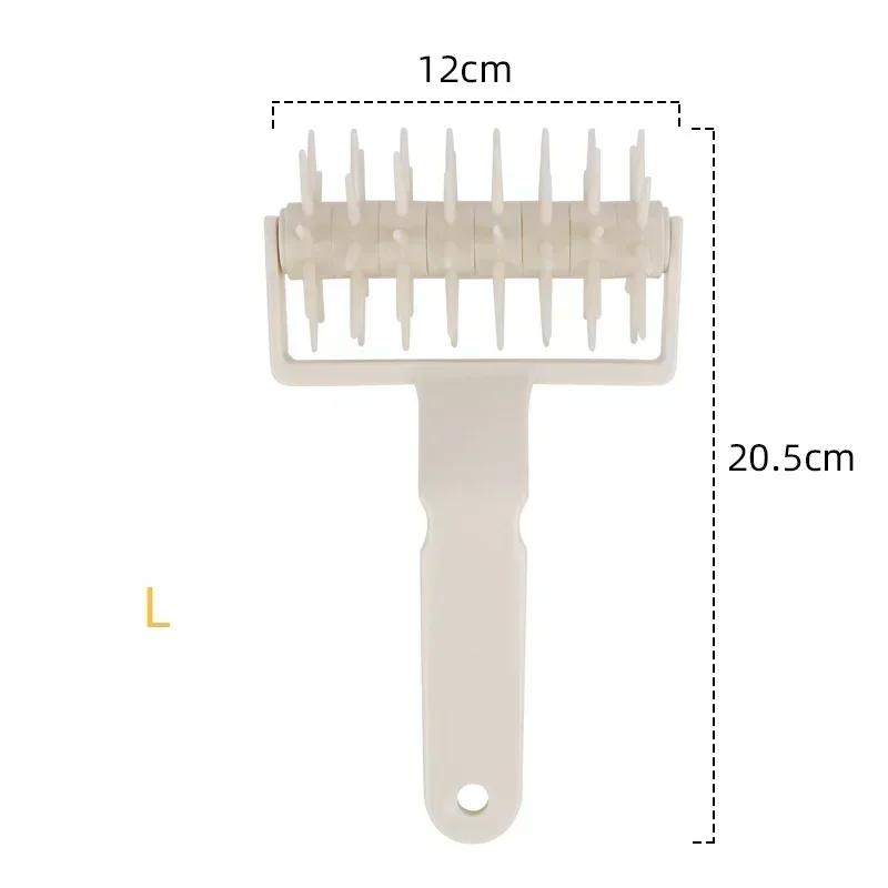 Pizza Dough Roller Tool - Needle Punch Wheel for Baking, Biscuit & Flower Suppression, Stainless Steel Kitchen Bakeware