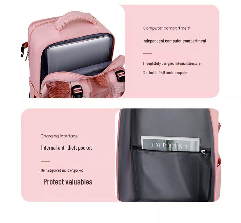 Women's Large Capacity Multifunctional Travel Backpack for Short Trips