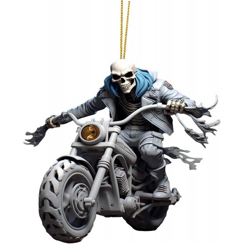 Skeleton Decorative Acrylic Car Accessory Colorful Cartoon Charm For Halloween And Holiday Decor