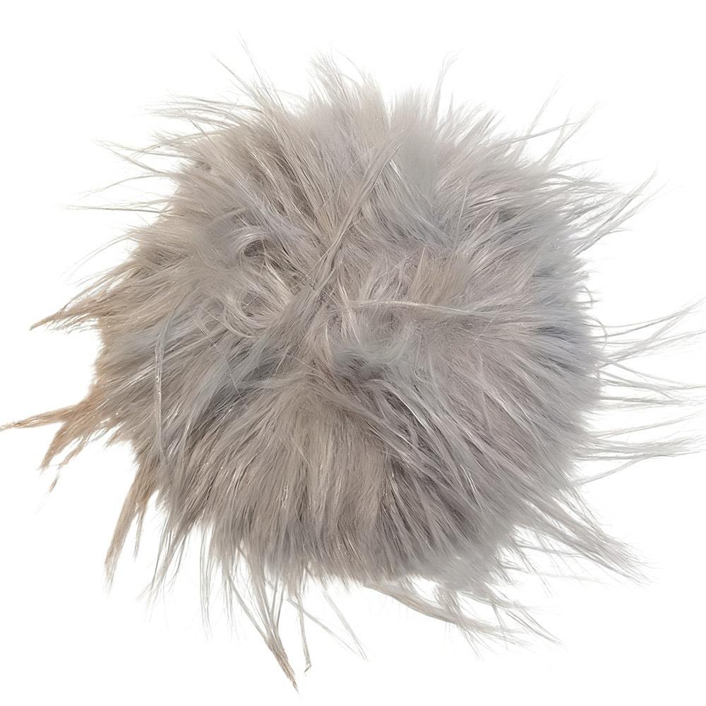 

Solid Color Feather Hair Rope Korean Style Elastic Hair Bands Trendy Hair Ties for Women сірий