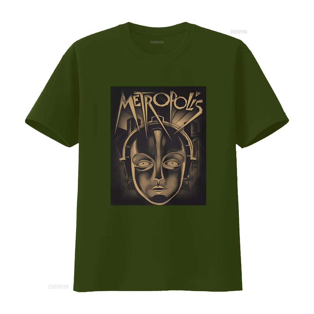 Plan 9 Metropolis Face T Shirt Retro Futuristic Design High Quality Print Perfect for Sci Fi Fans vintage Washed Slightly