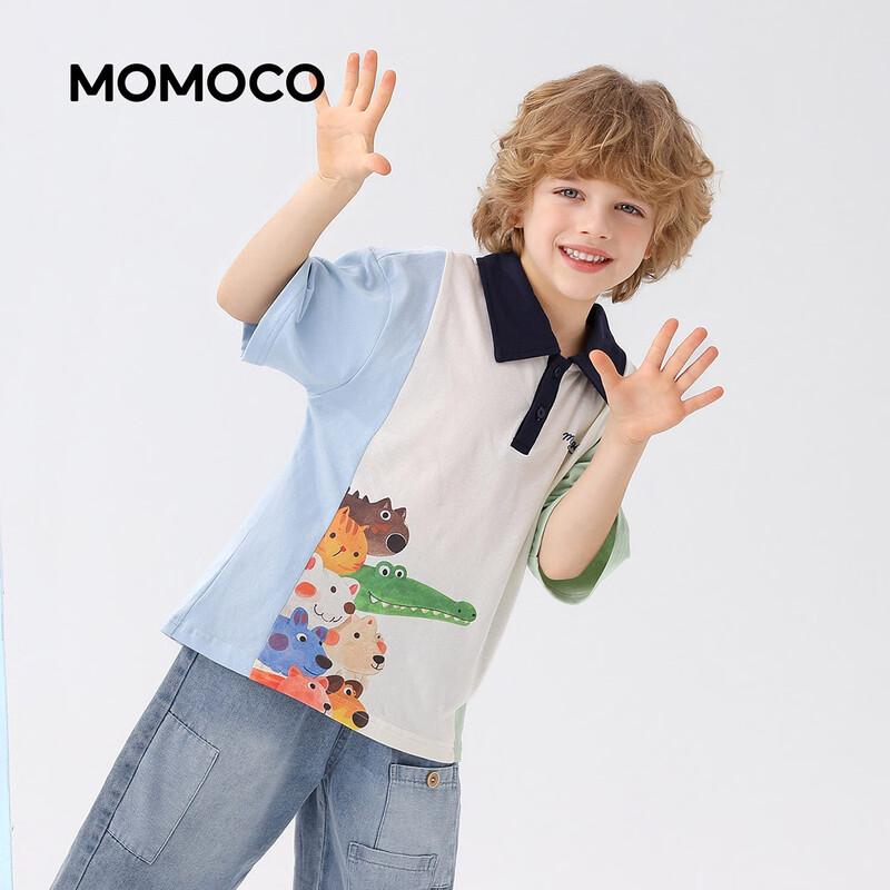 MOMOCO Boy's Summer Casual Polo Shirt