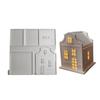 Multipurpose House Shape Keychain Sturdy Silicone Molds Portable Resin Set Accessory for Unique Jewelry Making Set
