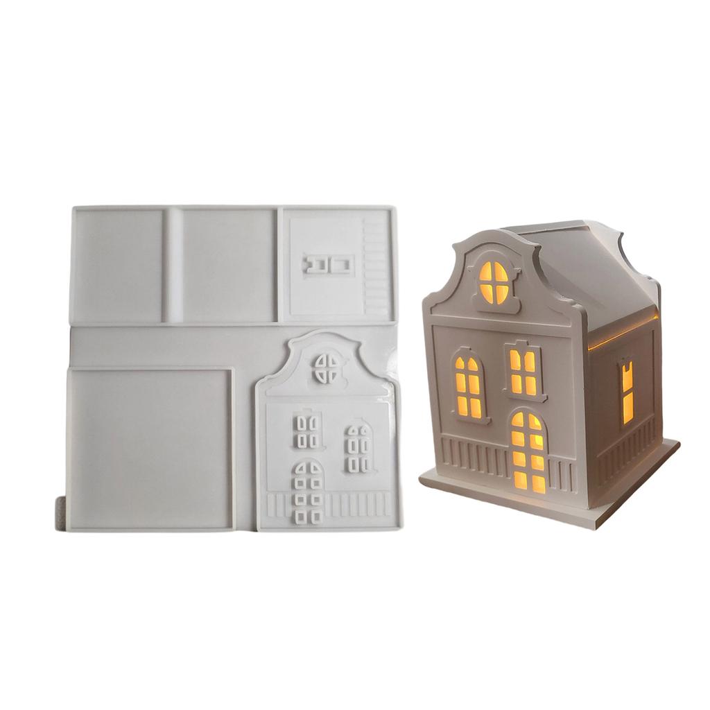 Multipurpose House Shape Keychain Sturdy Silicone Molds Portable Resin Set Accessory for Unique Jewelry Making Set