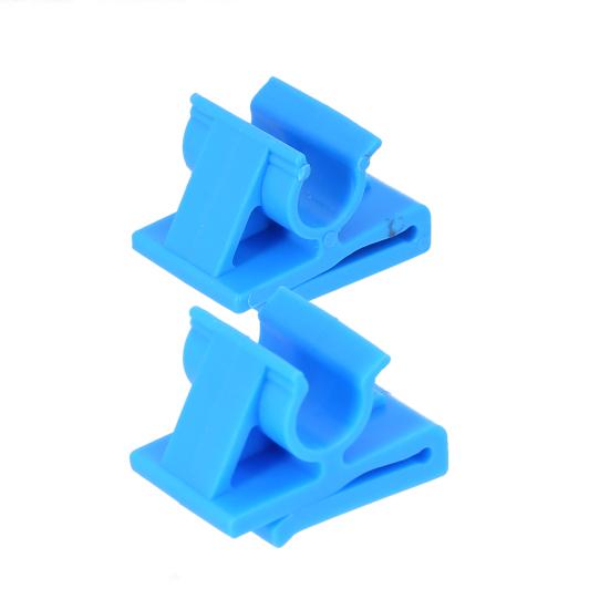 2Pcs Glove Box Clip Easy Installation Scratch-resistant Blue Lower Glove Box Bump Stop