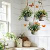 Pegatinas de Pared de Enredaderas Colgantes Plantas Verdes Hojas Pegatina de Pared Extraíble Pelar y Pegar Murales Artísticos de PVC para Sala de Estar Dormitorio Aula Cocina