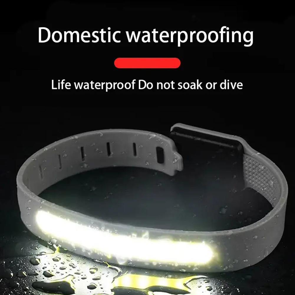 LED Mini Tragbares Armbandlicht COB Nachtlauf Handgelenklampe 500LM Outdoor Camping Radfahren Wiederaufladbare Sicherheitswarnleuchte