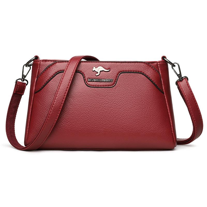 PU Middle-aged Mother Bag Women's Shoulder Crossbody Small Square Bag