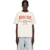 RHUDE Grafik Tişört Erkek Kadın Kısa Kollu Bisiklet Yaka Günlük Giyim