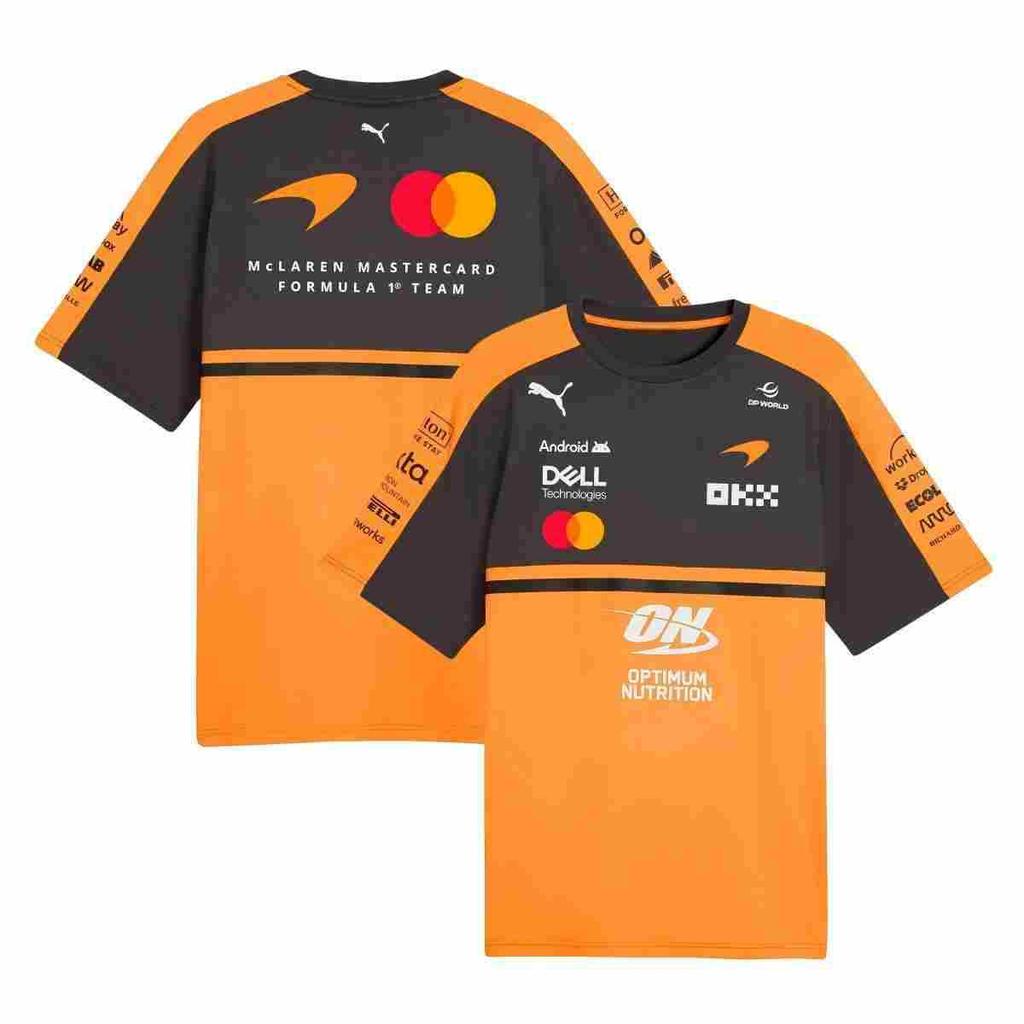 2026 Nuova tuta da moto da corsa F1 tuta da ciclismo, traspirante e ad asciugatura rapida T-shirt a maniche corte con scollo rotondo camicia da lavoro fuoristrada