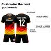 Customizable Two Piece Soccer Jersey Set Lightweight Breathable Fabric Athletic Fit Sportswear for Training and Matches