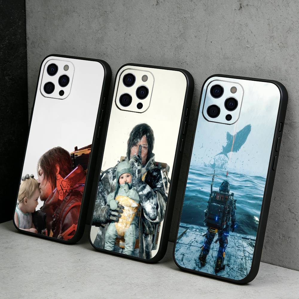 DS2 On The Beasch Game D-Death S-Stranding Phone Case For iPhone17,16,15,14,13,12 Plus,Max Soft Silicone Black Cover