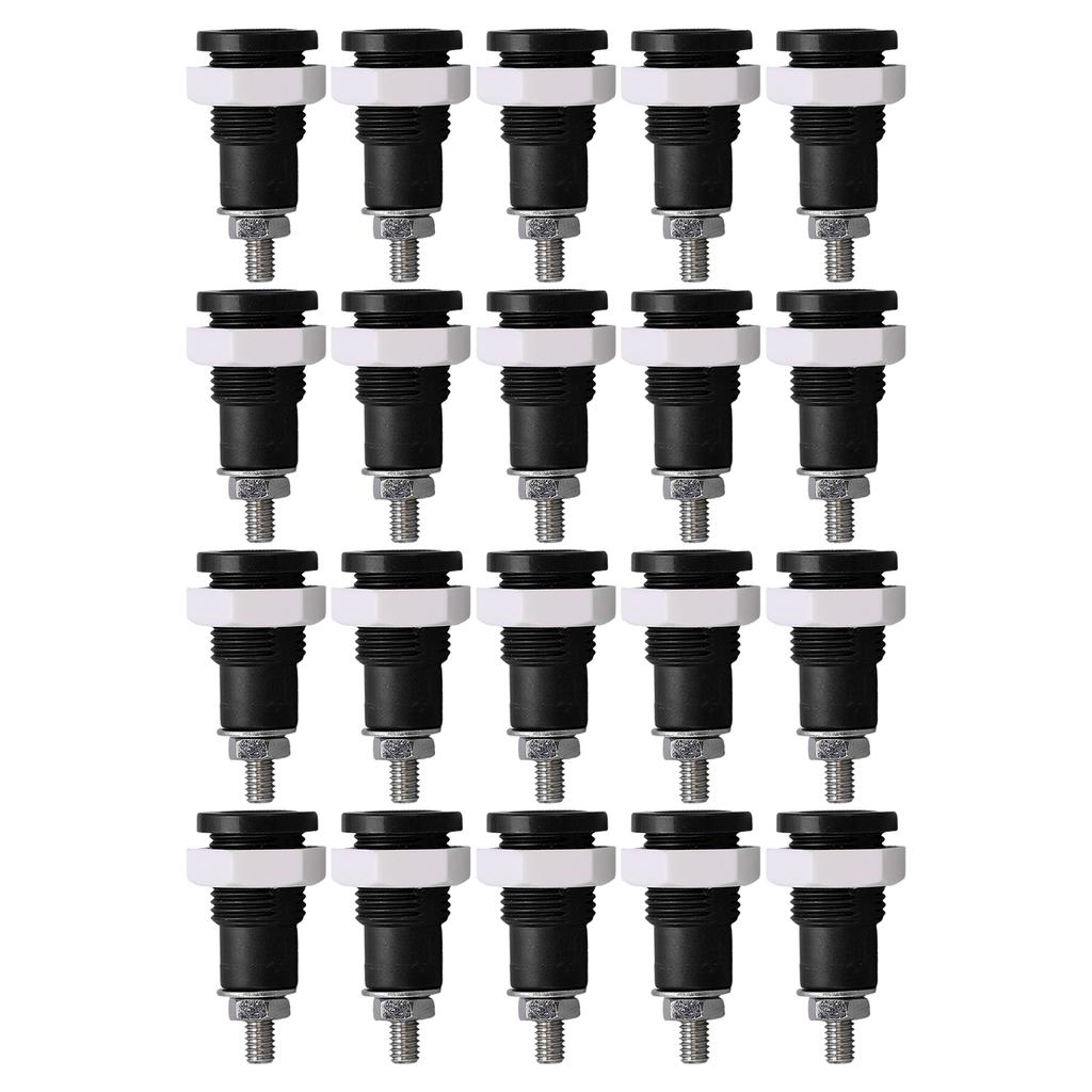 20Pcs Banana Socket 4mm Good Extensive Use Excellent Manufacture Electrical Connection Accessories