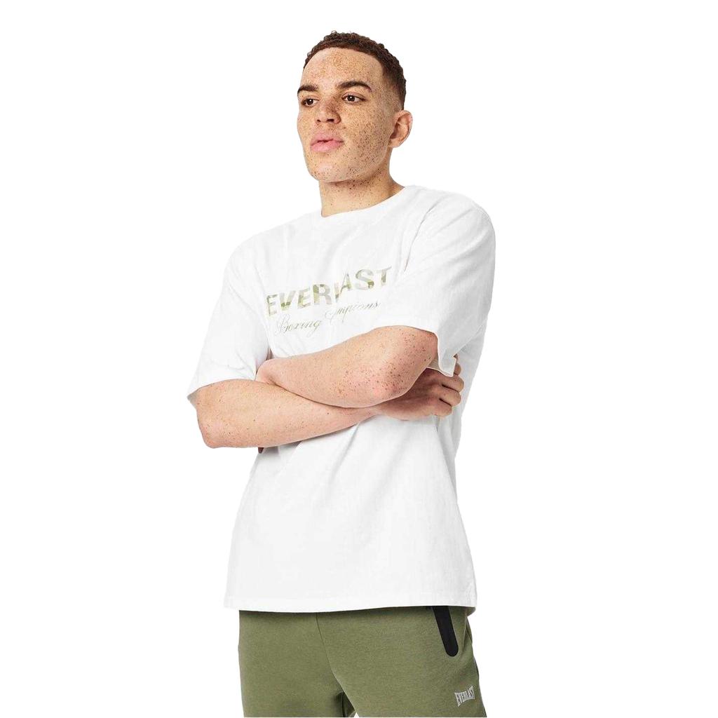 Everlast Mens Camo Logo Relaxed Fit T-Shirt