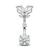 Minimalist Butterfly Belly Button Rings Inlaid Shiny Cubic Zirconia Hypoallergenic Steel for Women Everyday Wear Piercing Jewelry