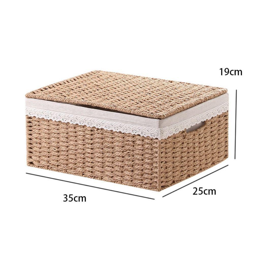 Large Capacity Foldable Storage Bin Plaid lining Laundry Storage Basket Multifunction Organizer