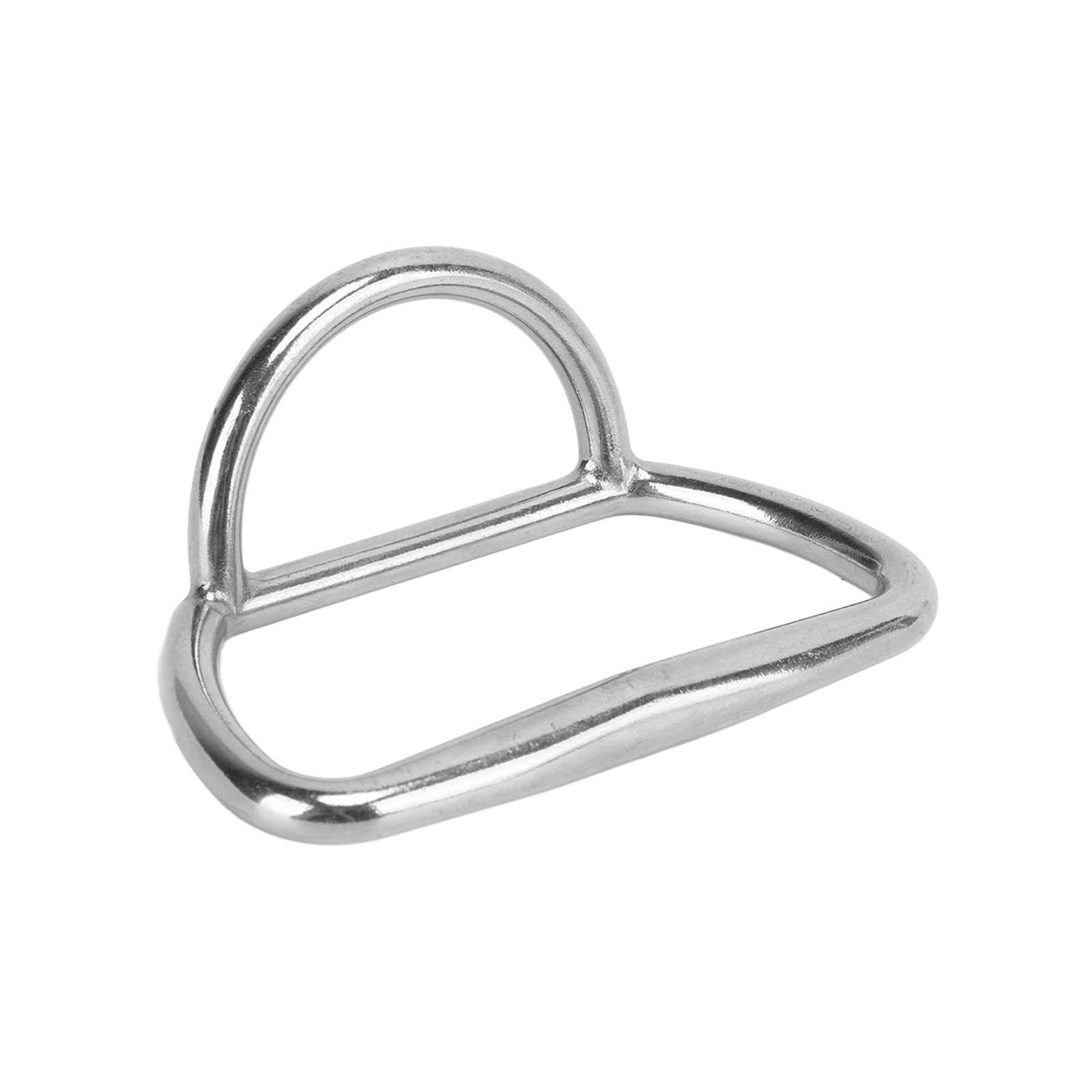 Stainless Steel D Traction Ring Towing Ring Handle 90MM High Polished for Marine Accessories