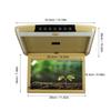 11.6in Car Roof Monitor Ultra Thin USB SD HD Display Interface Overhead Player for Car Vehicle DC12V‑24V
