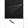 5pcs Airbrush Needle Accessories Painting Machine Gravity Feed Part Fluid 0.2mm