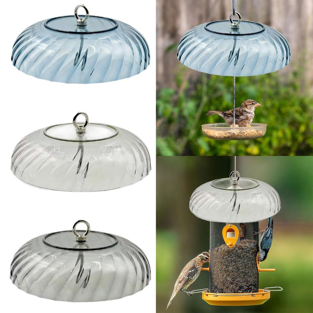 Outdoor Squirrel Baffle House Porch Rainproof Bird Feeder Guard Cover Waterproof PE Material for Hanging Cage Feeder