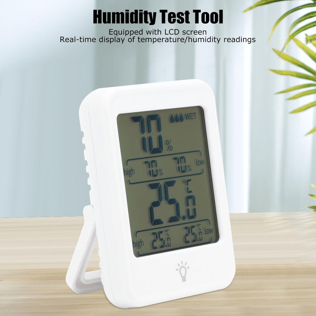 1 Thermometer Hygrometer Digital Temperature Humidity Meter  with LCD Display Backlight