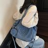 Denim Messenger Bags Vintage Gothic Handbag Casual Women Tote Bags  Daily