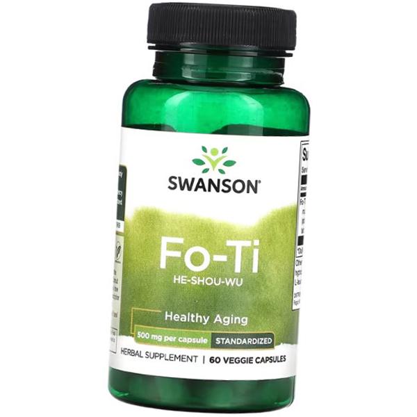 Renouée, Fo-Ti (He-Shou-Wu) 500, Swanson 60 capsules végétales (71280144)