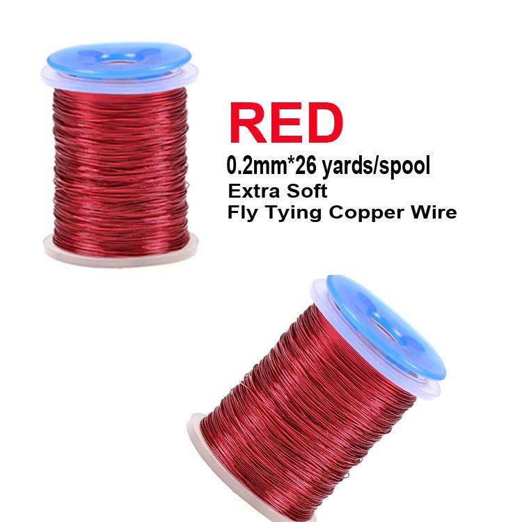 Bimoo 0.2mm Ultra Wire Fly Tying Small Copper Wire for Ribbing Weight Flash Wire Bodies Dubbing Brushes Brassie Metal Thread