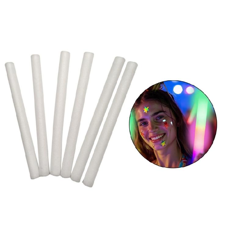 12 Count Foam Glowing in Dark Sticks Color Changing Flashing Modes Party Supplies for Event Weddings Festivals