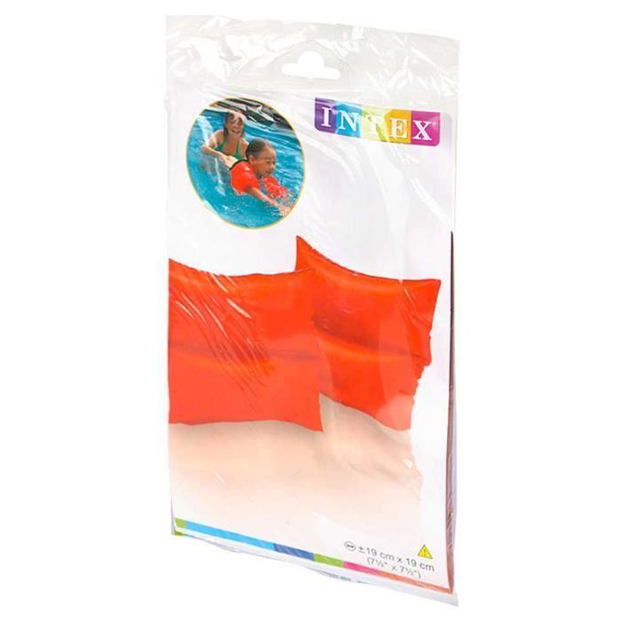 Brassards piscine Intex Neon - Enfant 3-6 ans - Rouge fluo