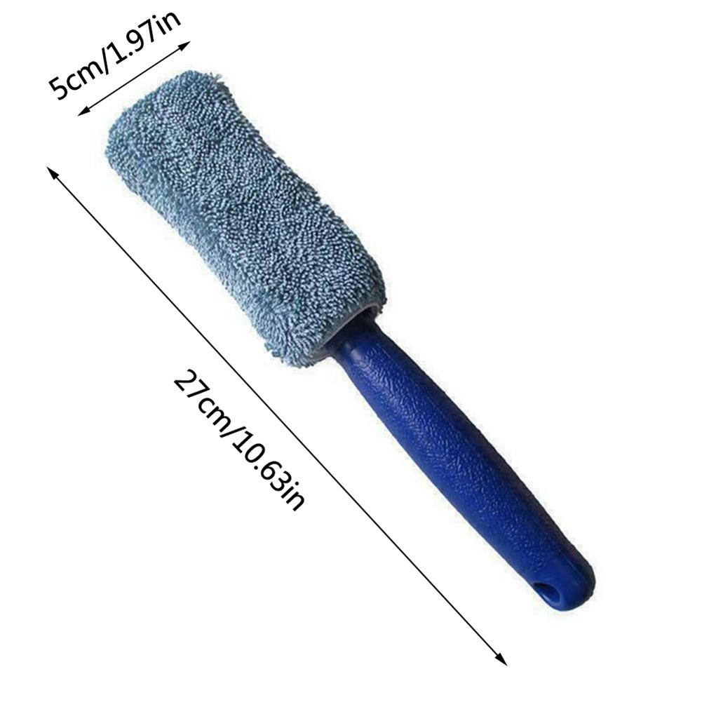 Car Wheel Cleaning Brush Wash Detailing Tools Soft Microfiber Tire Wheel Rim Cleaner Auto Detailing Wash Brush