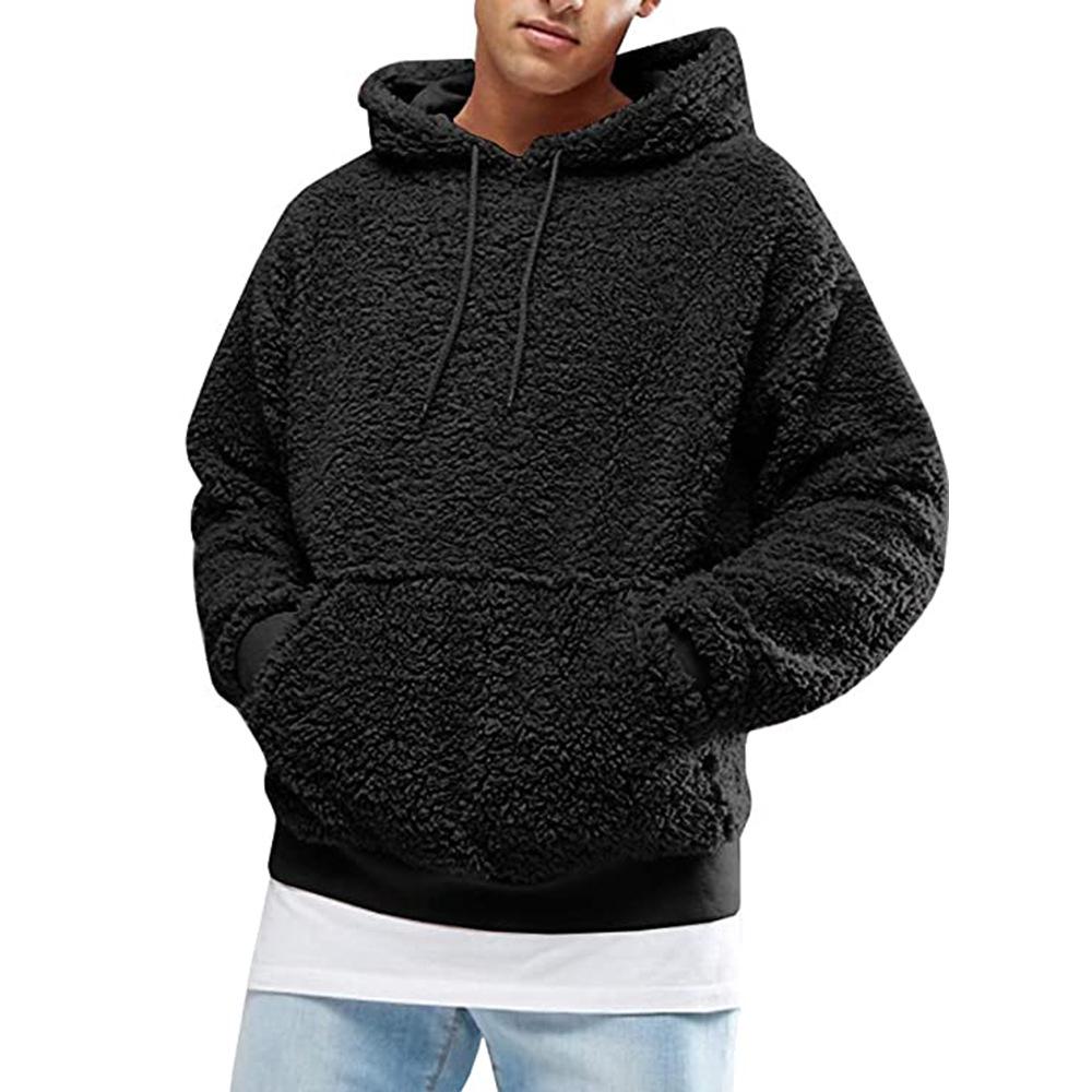 Herren Plüschfell Kapuzensweatshirt - Herbst/Winter 2025