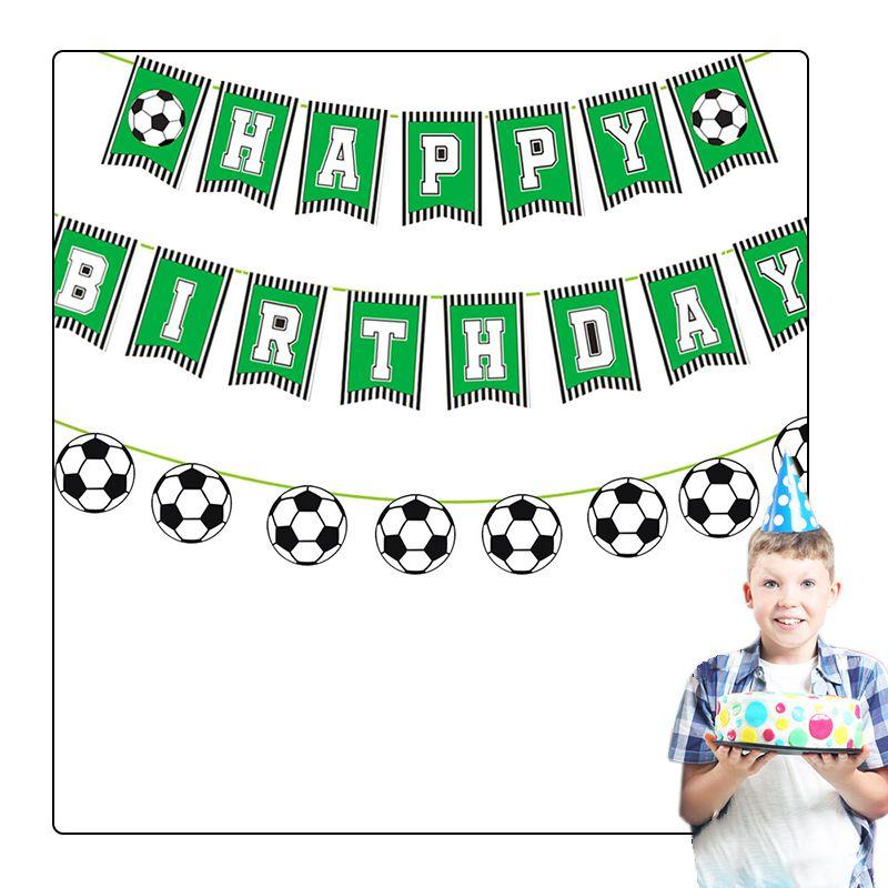 Football Theme Soccer Party Decor Happy Birthday Banner Baby Shower Birthday
