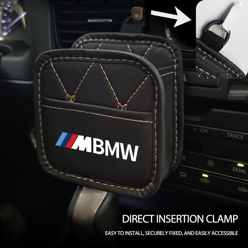 Car Air Vent Storage Pocket Sunglass Holder Coin Key Card Case For BMW Performance M E87 E30 E46 E28 F35 G20 E93 F20 X3 X OKJ0